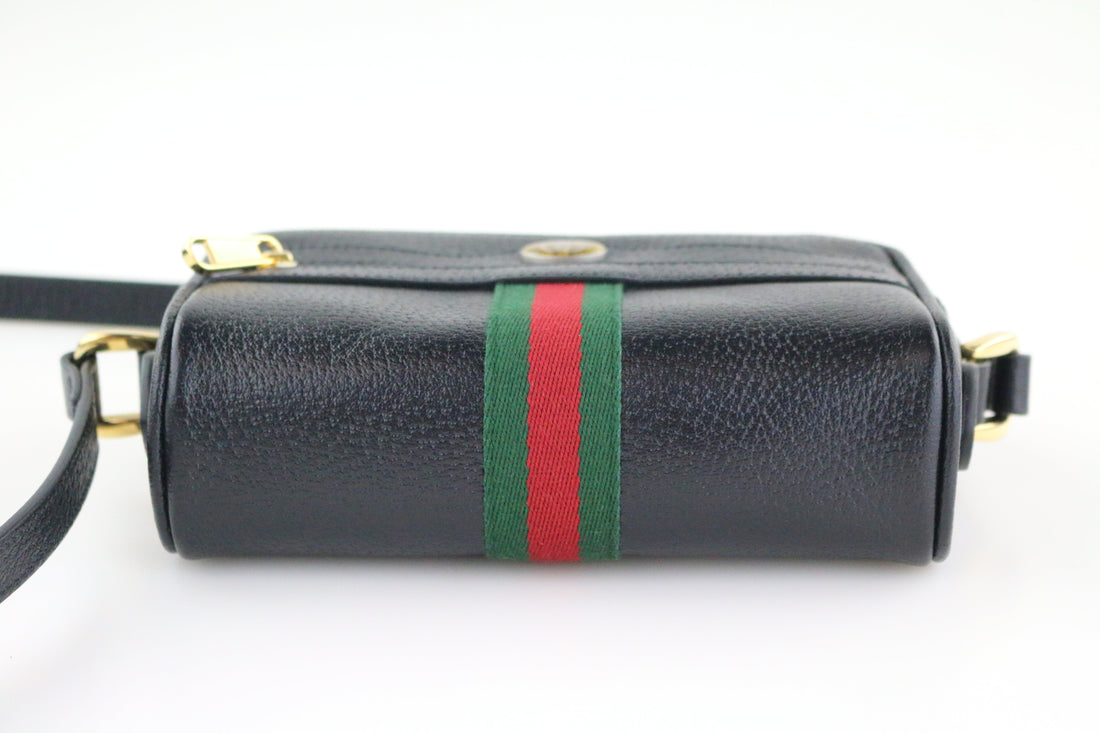 Black Mini Ophidia Crossbody Bag