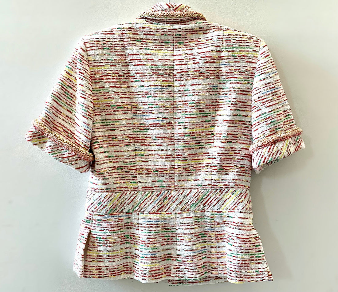 CHANEL TWEED SHORT-SLEEVE JACKET