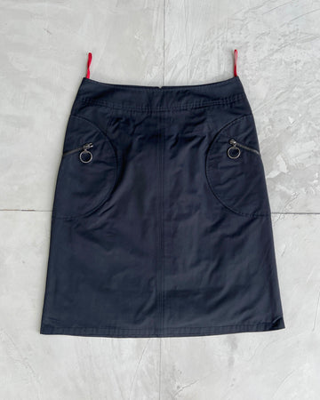 PRADA SPORT 2000'S NYLON 'CIRCLE' SKIRT - M
