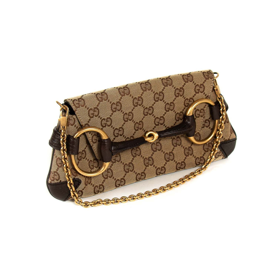 Gucci GG Canvas Horsebit Clutch