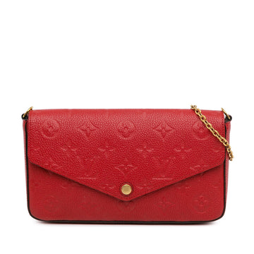 Louis Vuitton Pochette Felicie Red Monogram Empreinte