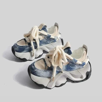 Invista Denim Chunky Sneakers