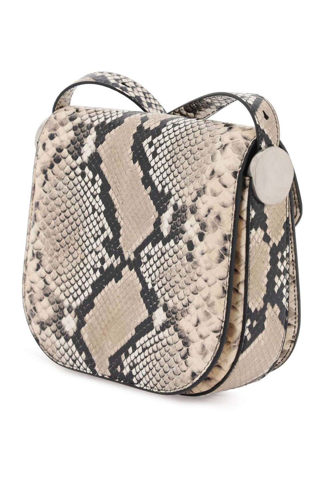 Jil Sander Python Leather Coin Shoulder Bag With Textured Finish Women