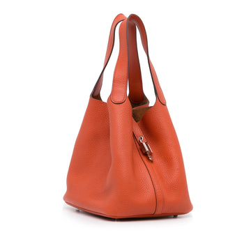 Hermès Picotin 23 Orange Clemence Palladium