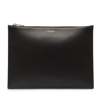 Yves Saint Laurent Clutch Leather Black