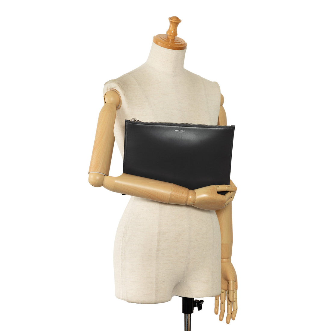 Yves Saint Laurent Clutch Leather Black