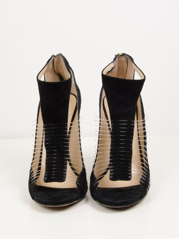 Suede T Bar Wire Sandals
