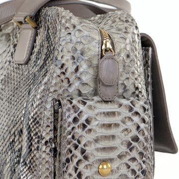 Catherine Snakeskin Box Satchel