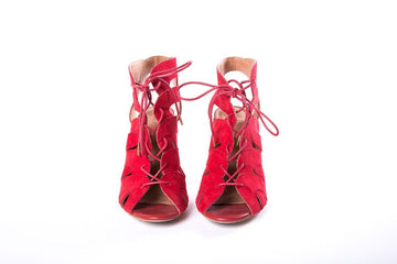 Joie Red Caged Sandals SZ 39