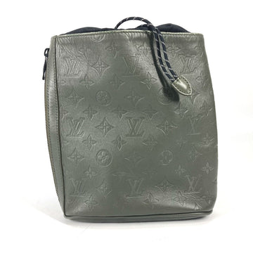 LOUIS VUITTON Shoulder Bag M44634 Monogram shadow leather khaki Monogram shadow Chalk sling bag mens Used