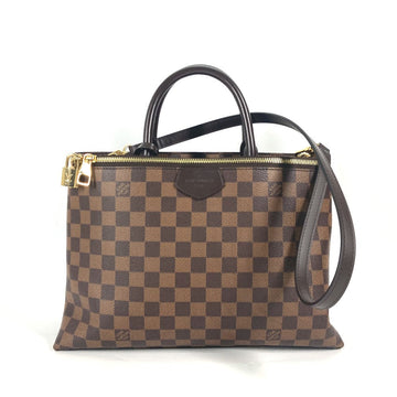 LOUIS VUITTON Handbag N41582 Damier canvas Brown Damier Brompton Women Used