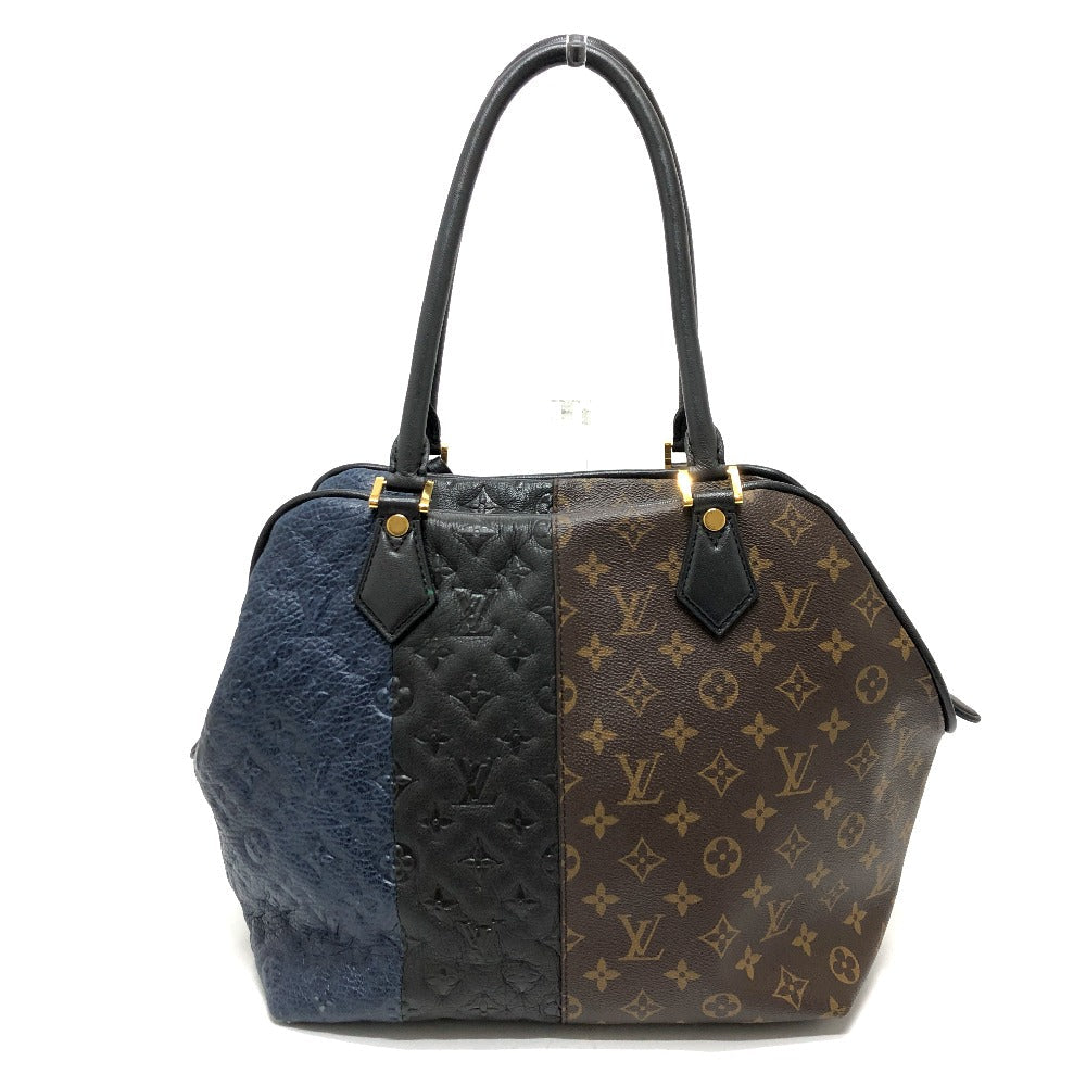 LOUIS VUITTON Tote Bag M40504 Monogram canvas Brown Monogram block stoat Women Used