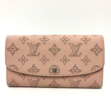 LOUIS VUITTON Long Wallet Purse M60145 Monogram Mahina pink Monogram Mahina Portefeuille Iris Women Used