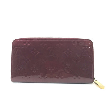 LOUIS VUITTON Long Wallet Purse M90416 Monogram Vernis purple Monogram Vernis Zippy wallet Women Used
