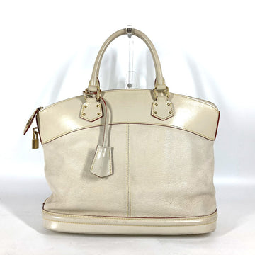 LOUIS VUITTON Handbag M91874 Suhari leather white Suhari LockitMM Women Used