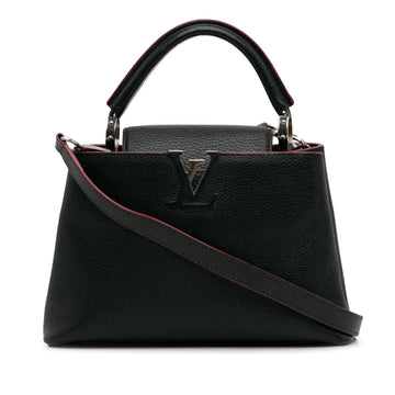 Louis Vuitton Capucines BB Black Taurillon Silver