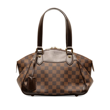 Brown Louis Vuitton Damier Ebene Verona PM Handbag