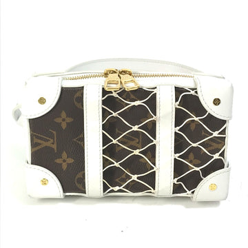 LOUIS VUITTON Shoulder Bag M80102 Leather, Monogram Canvas white LVxNBA Soft Trunk Phone Box mens Used