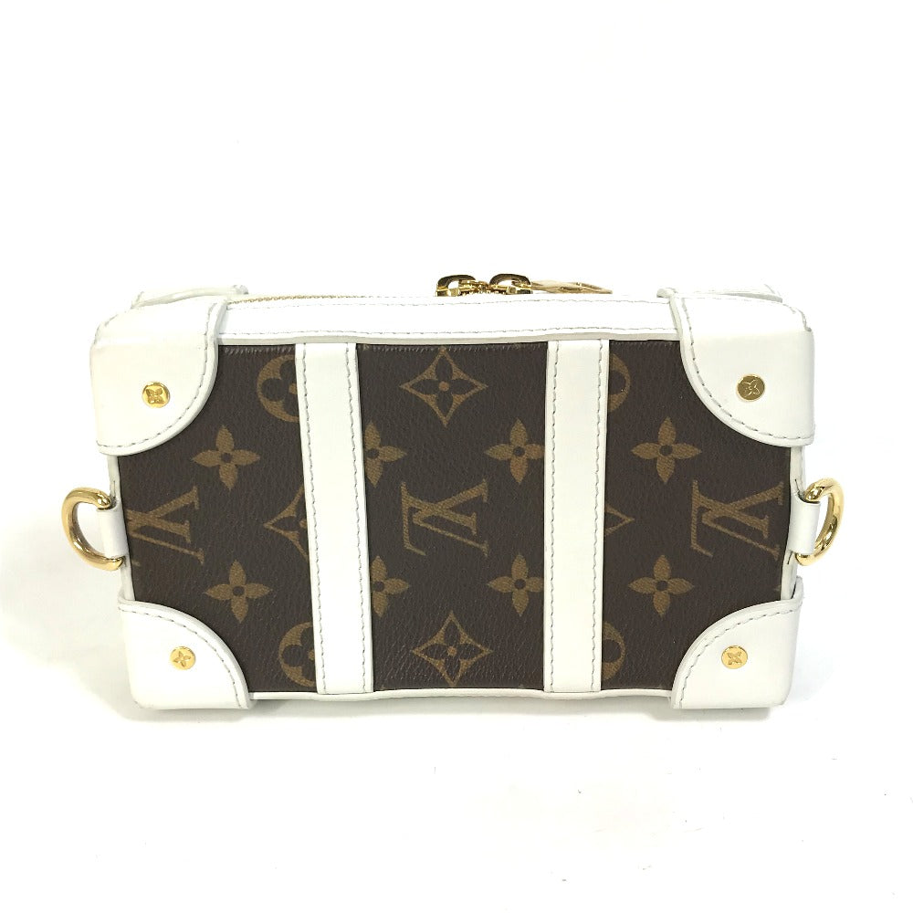 LOUIS VUITTON Shoulder Bag M80102 Leather, Monogram Canvas white LVxNBA Soft Trunk Phone Box mens Used