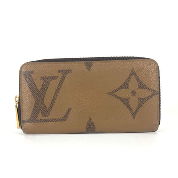 LOUIS VUITTON Long Wallet Purse M69353 Monogram reverse canvas Brown Giant Monogram Reverse Zippy wallet Women Used