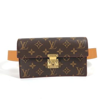 LOUIS VUITTON Waist bag M44667 Monogram canvas Brown Monogram S-Lock Belt Pouch PM Women Used