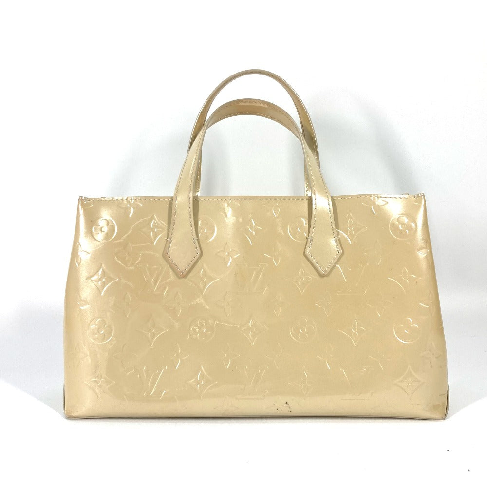 LOUIS VUITTON Tote Bag M91452 Monogram Vernis beige Monogram Vernis Wilsher PM Women Used