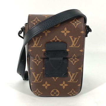 LOUIS VUITTON Shoulder Bag M81522  Monogram canvas Brown Monogram S Lock Vertical Wearable Wallet mens Used