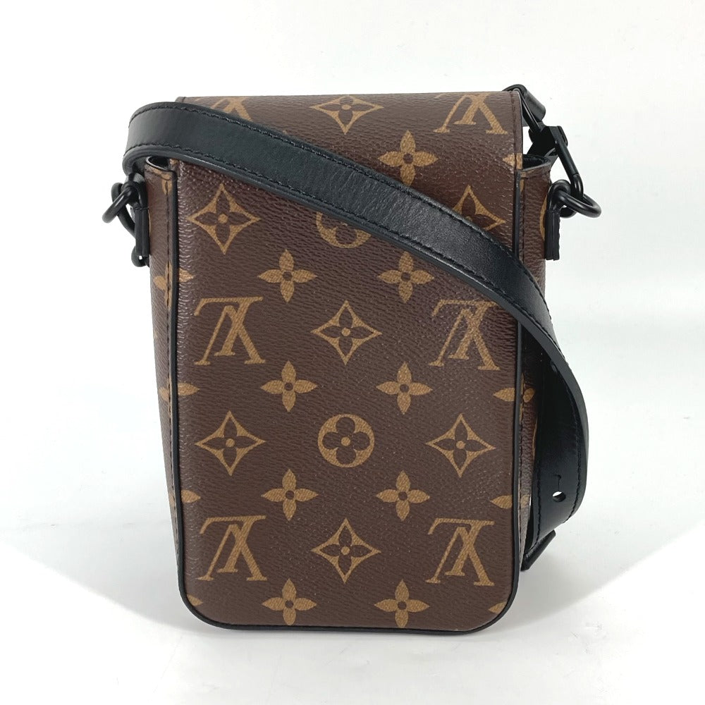 LOUIS VUITTON Shoulder Bag M81522  Monogram canvas Brown Monogram S Lock Vertical Wearable Wallet mens Used