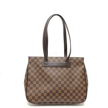 LOUIS VUITTON Tote Bag N51123 Damier canvas Brown Parioli Women Used