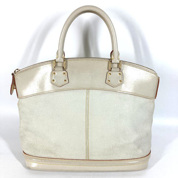 LOUIS VUITTON Handbag M91874 Suhari leather white Suhari LockitMM Women Used