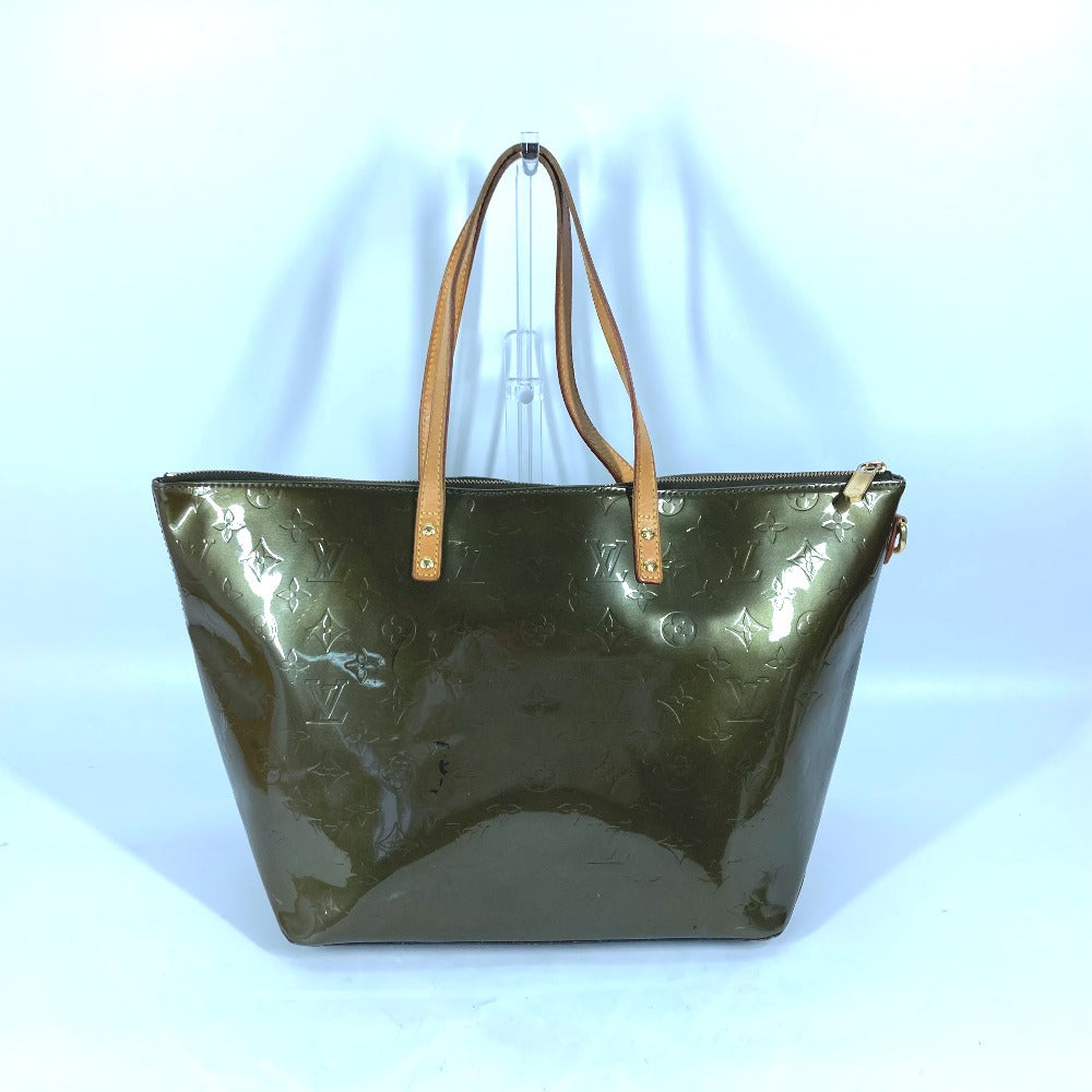 LOUIS VUITTON Shoulder Bag M93674 Monogram Vernis Canvas khaki Monogram Vernis Bellevue GM Women Used