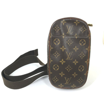 LOUIS VUITTON Sling bag M51780 Monogram canvas Brown Monogram Pochette Gange mens Used