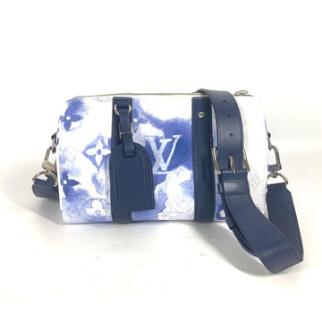 LOUIS VUITTON Shoulder Bag M45757 canvas blue watercolor monogram City Keepall mens Used