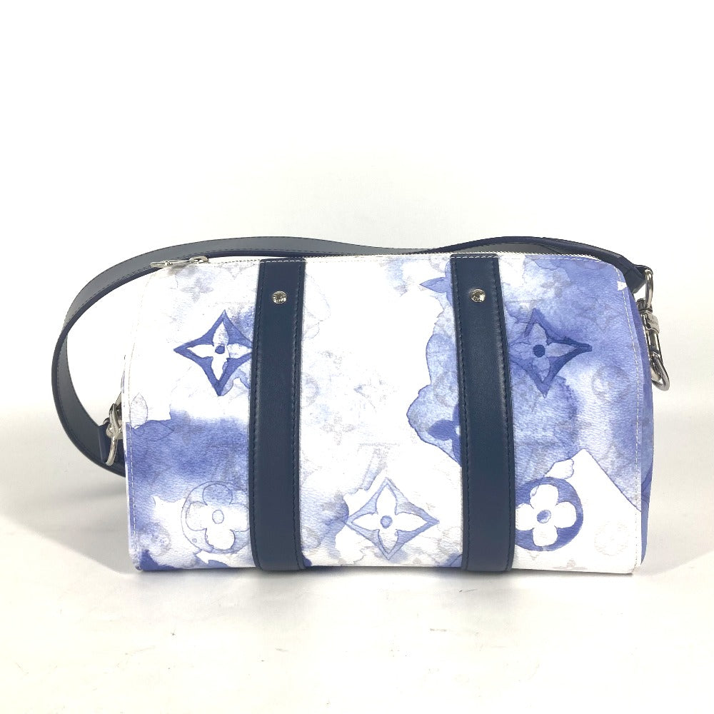 LOUIS VUITTON Shoulder Bag M45757 canvas blue watercolor monogram City Keepall mens Used