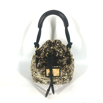 LOUIS VUITTON Handbag M40322 Sequins, Leather gold 2010 Cruise Collection Mininoe Rococo All Women Used