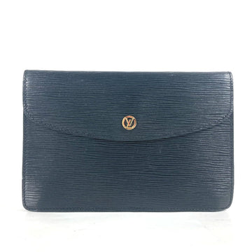 LOUIS VUITTON Clutch bag M52662 Epi Leather black Epi Montaigne 23 Women Used