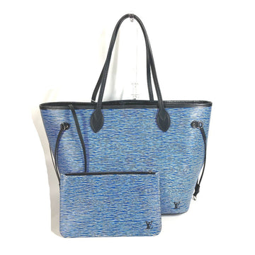 LOUIS VUITTON Shoulder Bag M51053 Epi Leather blue Epi Denim Neverfull MM