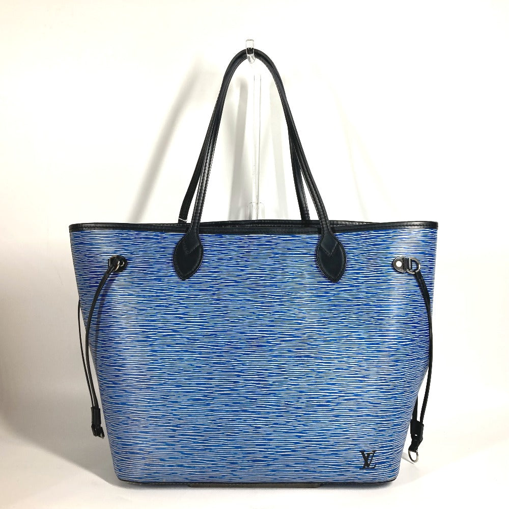 LOUIS VUITTON Shoulder Bag M51053 Epi Leather blue Epi Denim Neverfull MM