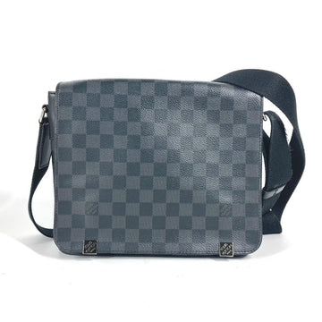LOUIS VUITTON Shoulder Bag N41028 Damier Grafitto Canvas black Damier Grafitte District PM NM