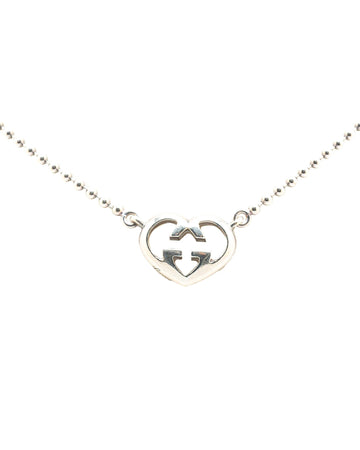 Sterling Silver Heart Pendant Necklace with Lobster Claw Clasp