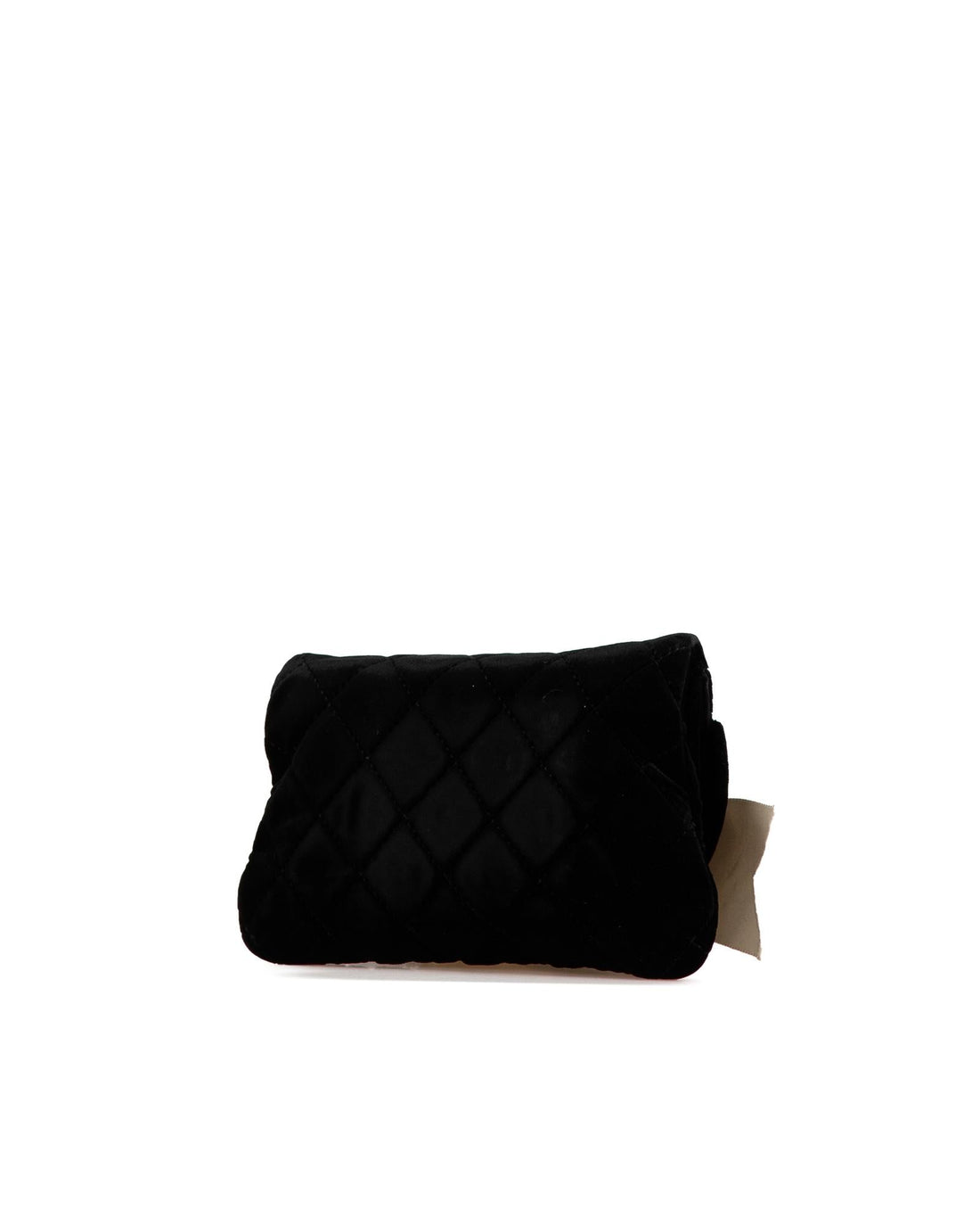 Quilted Velvet Wristlet Clutch with Chain Strap