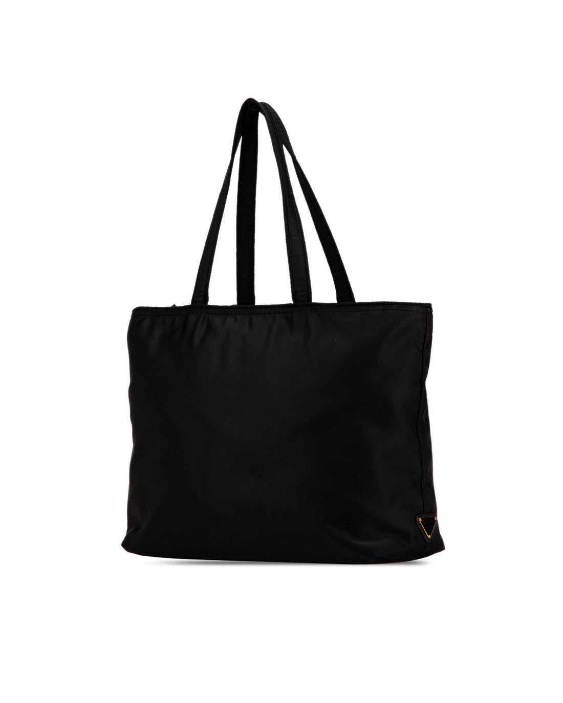 Nylon Tote with Bow Detail and Zip Closure