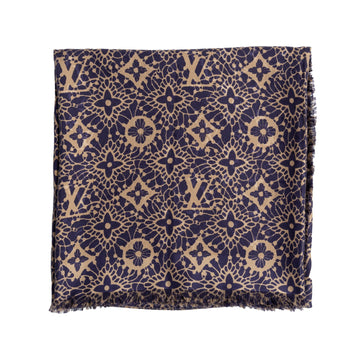 Louis Vuitton Fleur Monogram Foulard - '10s