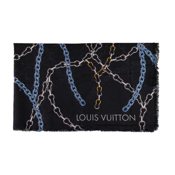 Louis Vuitton Multicolor Chain Print Scarf - '10s