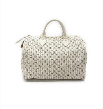 LOUIS VUITTON MONOGRAM MINI LIN CROISETTE SPEEDY 30 BAG