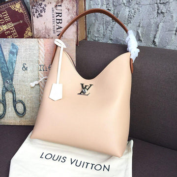 Makersluxe Beige Lockme Hobo Bag - LUV 602