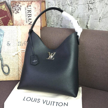 Makersluxe Black Lockme Hobo Bag - LUV 601