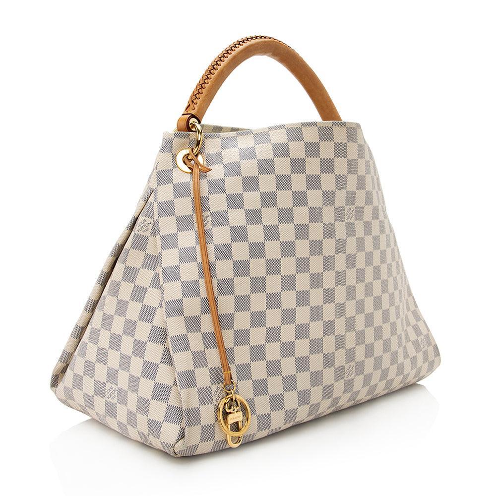 LV Damier Azur Artsy MM Shoulder Bag