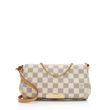 LV Damier Azur Favorite MM Shoulder Bag