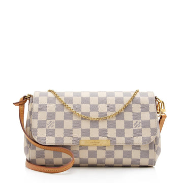 LV Damier Azur Favorite MM Shoulder Bag